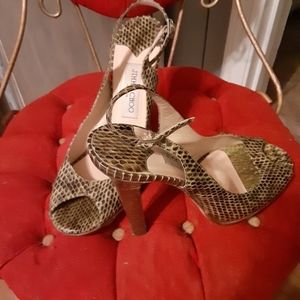 Fabulous Jimmy Choo snakeskin stelletos